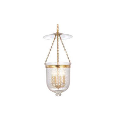 Williamsburg Hampton 4 Light Foyer Pendant Finish/Glass: Historic Nickel/C2