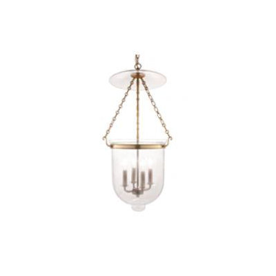 Williamsburg Hampton 4 Light Foyer Pendant Finish/Glass: Polished Nickel/C1