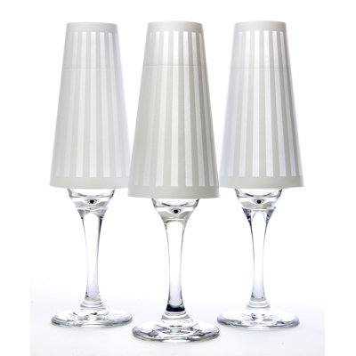 Tux Champagne Glass Shade Color: White