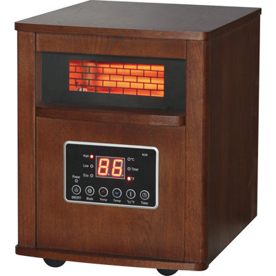 1500 Watt Portable Electric Infrared Cabinet Heater with Remote Control 1500 Watt Portable Electric Infrared Cabinet Heater with Remote Control