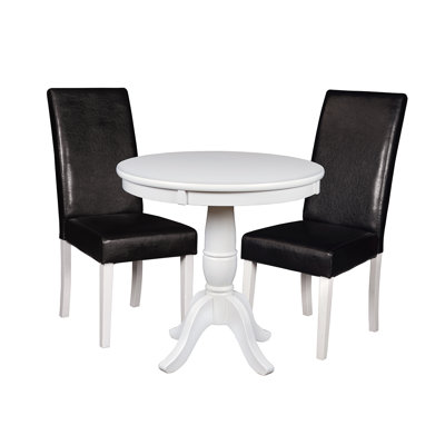 Niche 3 Piece Dining Set Finish: White