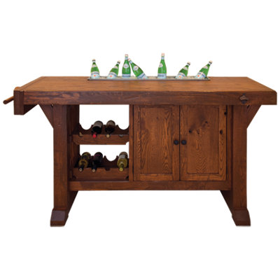 Kennebec Workbench Buffet Finish: Oak - Sienna
