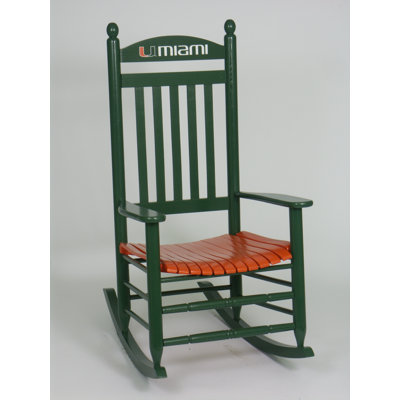 Collegiate Rocking Chair NCAA Team: University of Miami image