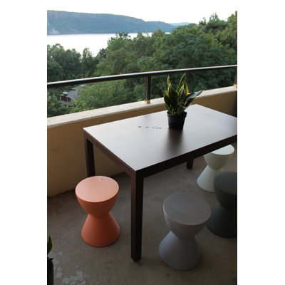 Jug Dining Table Top Finish: Tan, Frame Finish: Espresso