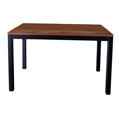 Loft Dining Table Top Finish: Maple, Base Finish: Gloss Red