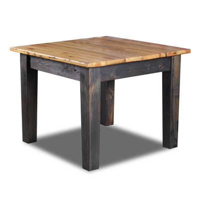Farm Dining Table Top Finish / Base Finish: Natural / Ebony