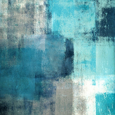 'Meditation In Blue' Painting Print on Wrapped Canvas Size: 24" H x 24" W x 1.5" D 'Meditation In Blue' Painting Print on Wrapped Canvas Size: 24" H x 24" W x 1.5" D