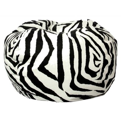 Assuage Research Classic Bean Bag Chair - Zebra Print Zebra