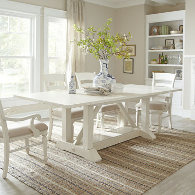 Lisbon Extending Dining Table Finish Cream White Lisbon Extending Dining Table Finish Cream White