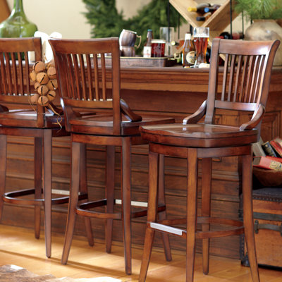 Carter Swivel Stool Seat Height: 26