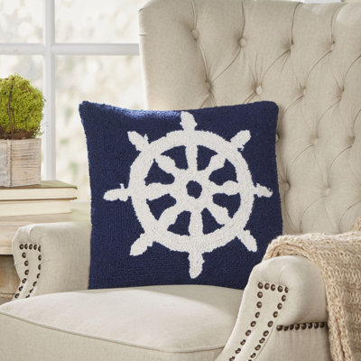 Nautical Hook Helm Pillow