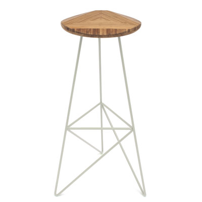 Acute 30 inch Bar Stool Leg Color: Cream, Finish: Amber