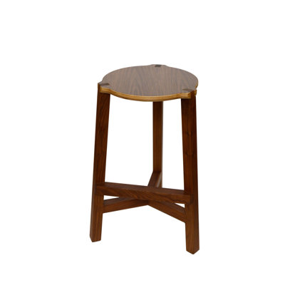 Tercet 29.5 inch Bar Stool Finish: Walnut