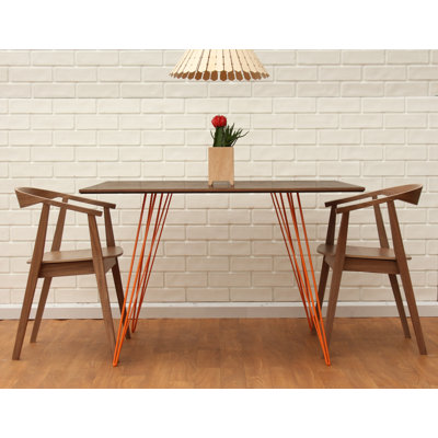 Williams Dining Table Finish Orange
