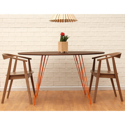 Williams Dining Table Finish Orange