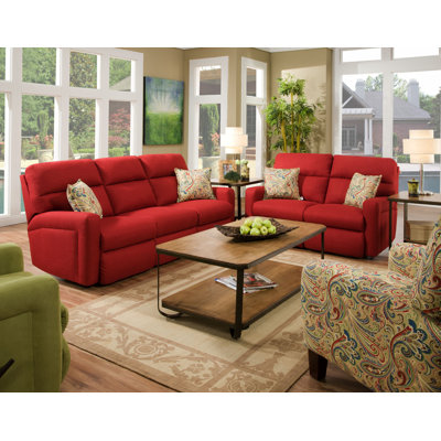 702-22PLUS 651-11 673-33 BOUT1054 Southern Motion Savannah Solarium Track Arm Reclining Loveseat
