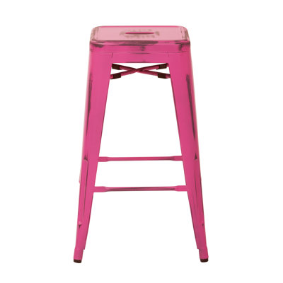 Edgewater 26 inch Bar Stool Finish: Antique Pink