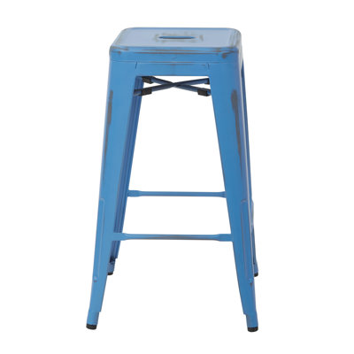 Edgewater 26 inch Bar Stool Finish: Antique Royal Blue