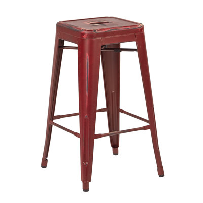 Edgewater 26 inch Bar Stool Finish: Antique Red