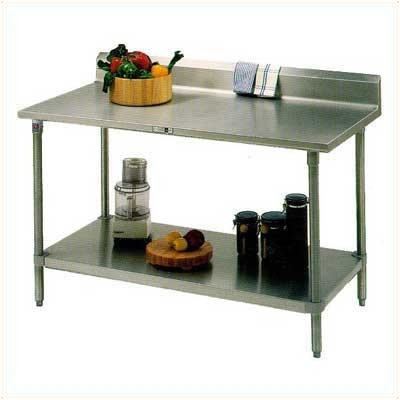 Cucina Americana Prep Table Casters: Included, Size: 48 inch W x 30 inch D