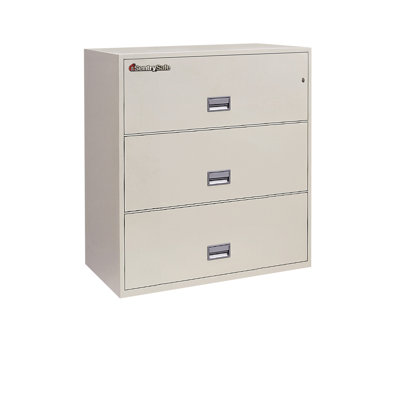 35 8 W X 20 5 D 3 Drawer Fireproof Key Lock Letter File Safe