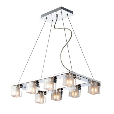 Blocs 8 Light Kitchen Island Pendant