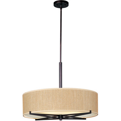 Elements 3 Light Drum Pendant Finish / Width / Shade: Oil Rubbed Bronze / 7