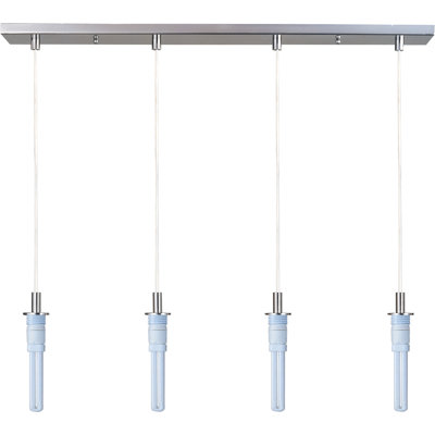 Carte 4 Light Pendant Frame Finish: Satin Nickel