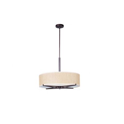 Elements 3 Light Drum Pendant Finish / Size / Shade: Oil Rubbed Bronze / 7