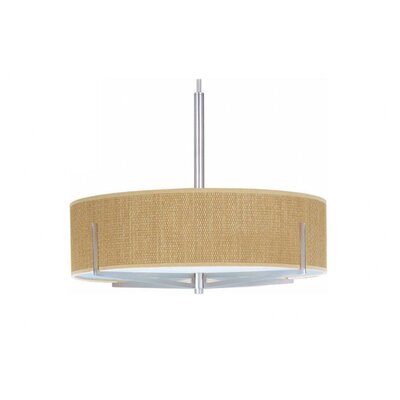 Elements 3 Light Drum Pendant Finish / Size / Shade: Satin Nickel / 7