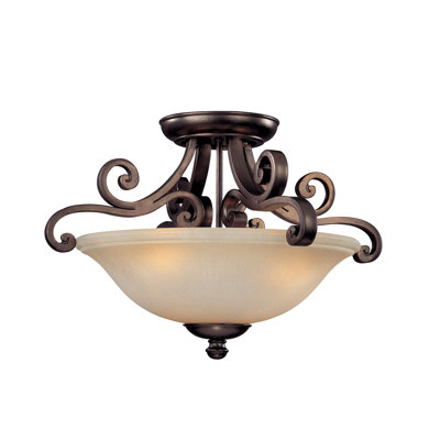 Brittany 3 Light Semi Flush Mount