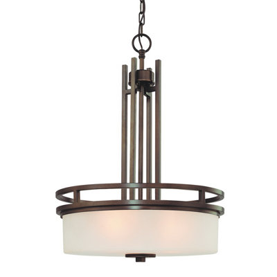 Multnomah 3 Light Drum Pendant