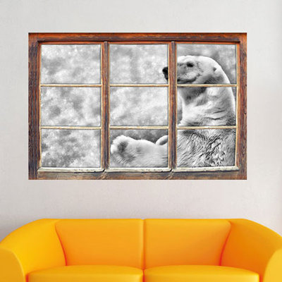 Standing Polar Bear Wall Sticker at Wayfair Standing Polar Bear Wall Sticker.