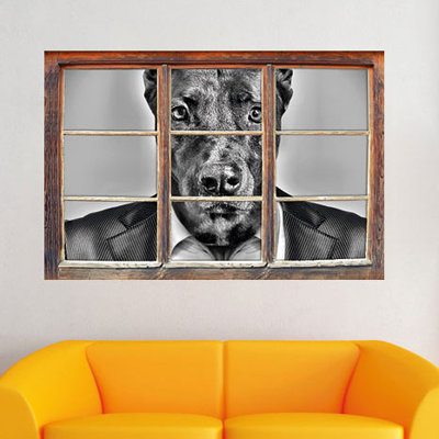 Manager Dog with Suit Wall Sticker at Wayfair Manager Dog with Suit Wall Sticker.