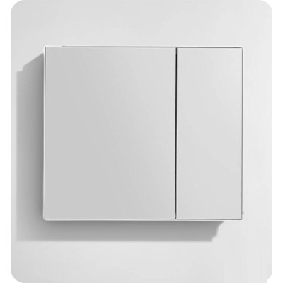 Kellogg 30" x 30" Recessed or Surface Mount Frameless Medicine Cabinet with 3 Adjustable Shelves
