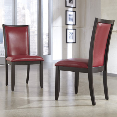 Trishelle Side Chair Upholstery: Red image