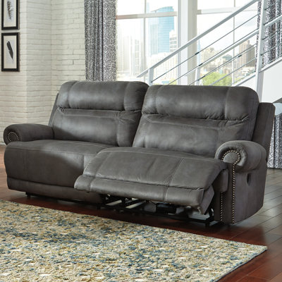 3840147 GNT7540 Signature Design by Ashley Austere 2 Seat Reclining Sofa Upholstery