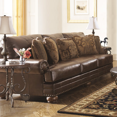 9920038 GNT3127 Signature Design by Ashley Leighton Leather Sofa