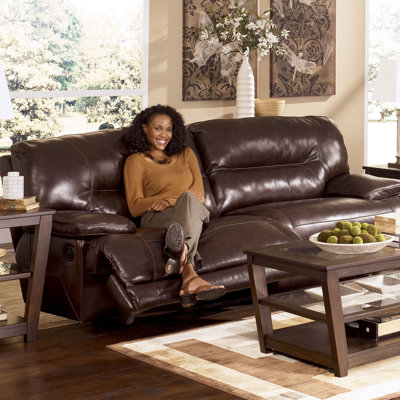 4240181 GNT2244 Signature Design by Ashley Venice Leather Reclining Sofa