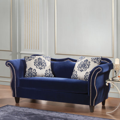 JEG-3342-MW KUI5287 Hokku Designs Emillio Premium Upholstered Loveseat