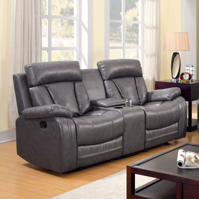 JEG-7087MW KUI5442 Hokku Designs Ryewell Reclining Loveseat