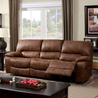 JEG-7426-TG KUI5482 Hokku Designs Bethune Glider Reclining Sofa