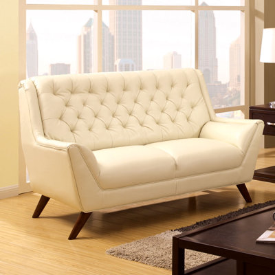 JEG-7146XI-MW KUI5495 Hokku Designs Daine Modern Tufted Loveseat