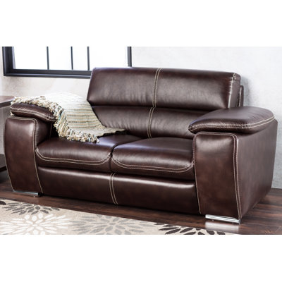JEG-7132-CXO-M XHX1119 Hokku Designs Esteban Leatherette Loveseat