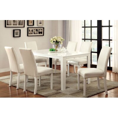 Peterson 7 Piece Dining Set Finish White