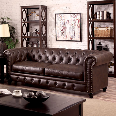 JEG-7370CS-TG KUI6275 Hokku Designs Cedric Tufted Sofa