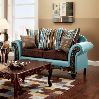 JEG-8721-MW KUI6322 Hokku Designs Rovena Transitional Loveseat