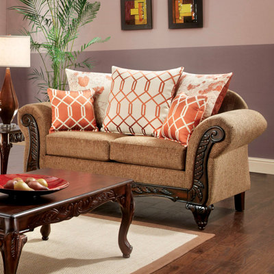 JEG-8736-MW KUI6328 Hokku Designs Pascal Transitional Loveseat
