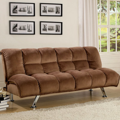 JEG-3015MU XHX1026 Hokku Designs Jopelli Flannel Convertible Sleeper Sofa