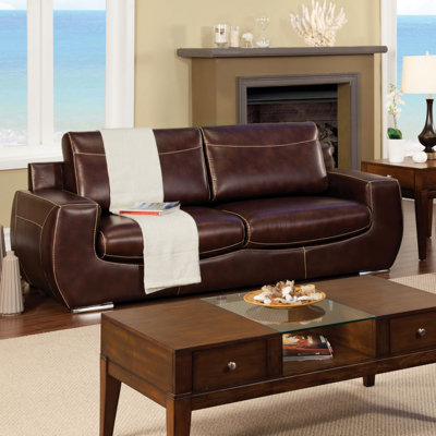 JEG-7142-DIP-T XHX1134 Hokku Designs Elvira Leatherette Sofa